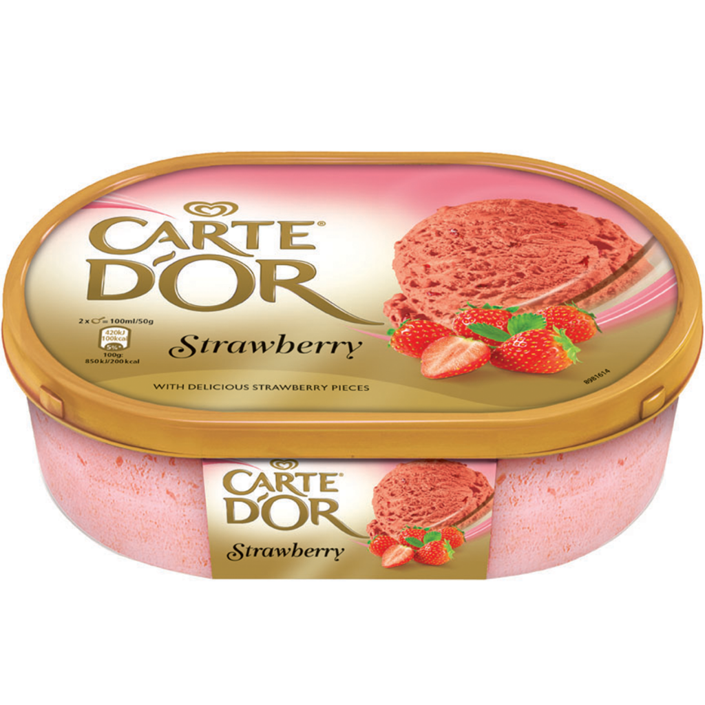 Carte D'or Strawberry Ice Cream Supply from D'Auria Brothers