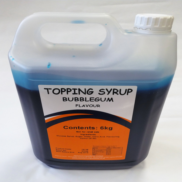 Bubblegum Gallon 6kg Topping Syrup