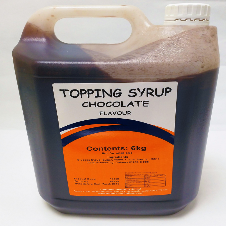 Chocolate Gallon 6kg Topping Syrup D'Auria Brothers