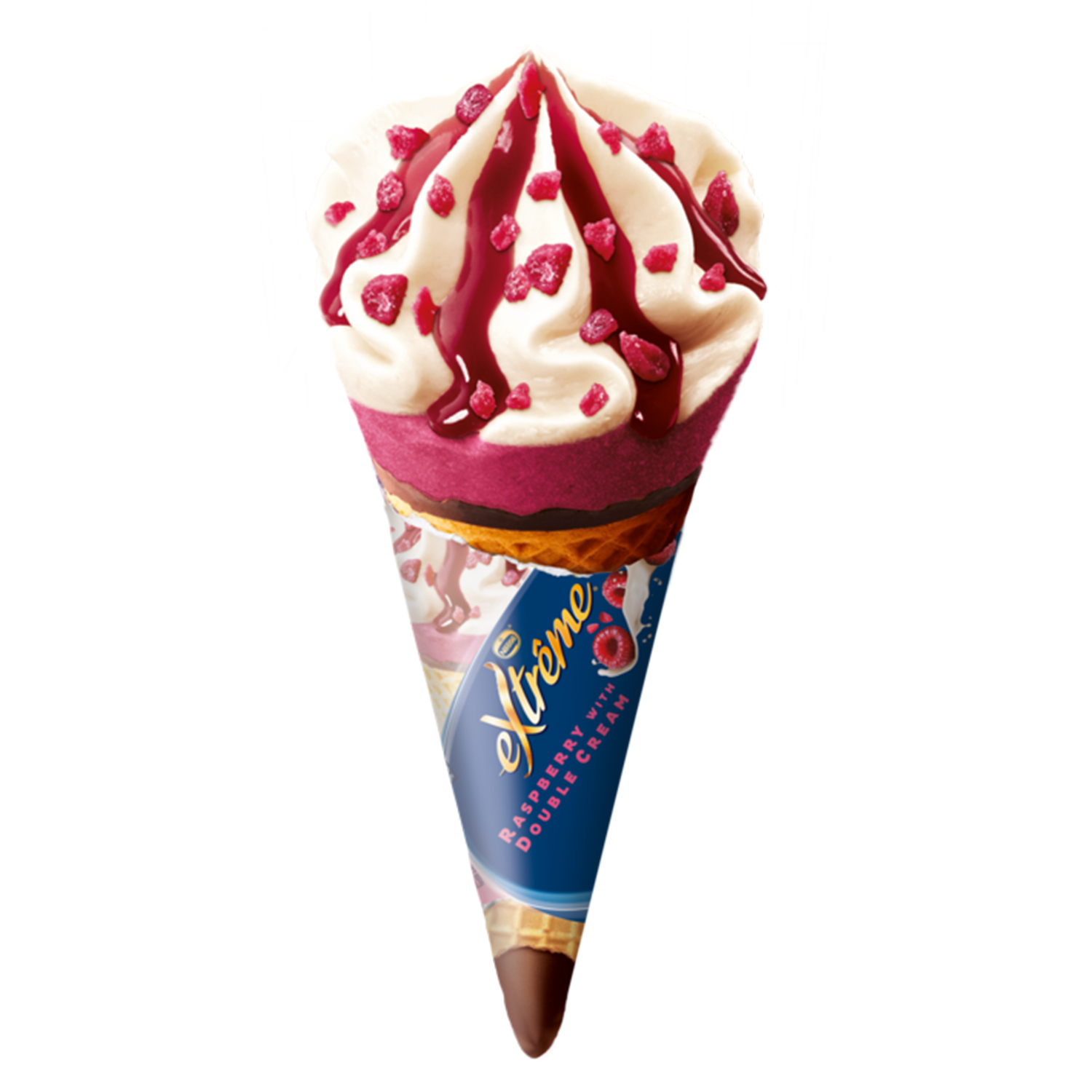 Xtreme Raspberry Cone Ice Cream Supply wholesale from D'Auria Brothers