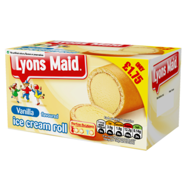 Lyons Maid Vanilla Ice Cream Roll