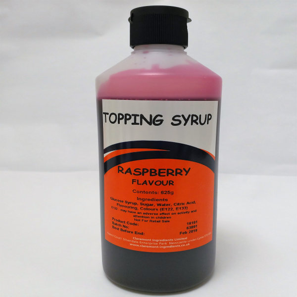 Raspberry Bottle Topping Syrup
