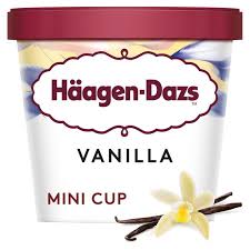 Haagen Dazs Vanilla Mini Tub