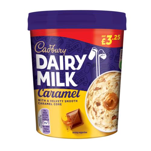 Cadbury Dairy Milk Caramel Ice Cream Tub