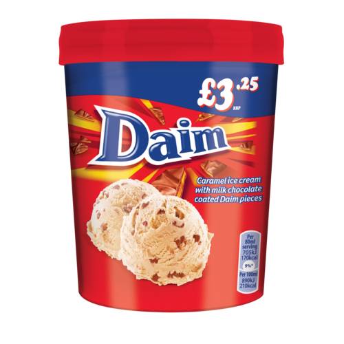 Nestle Cadbury Daim Ice CreamTub