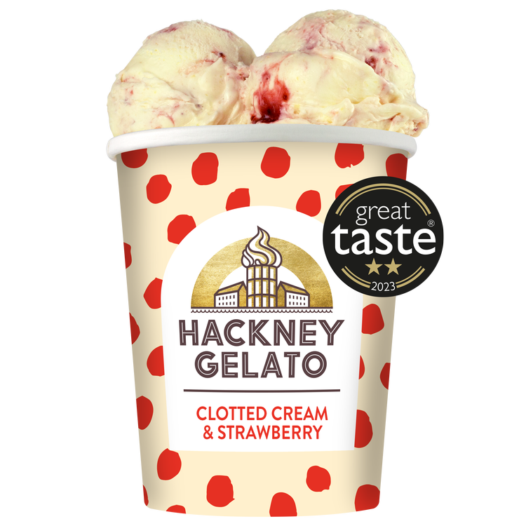 Hackney Gelato Clotted Cream & Strawberry